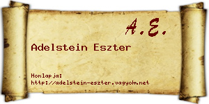 Adelstein Eszter névjegykártya